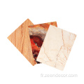 1220 mm * 2440 mm PVC UV Marble Design en marbre